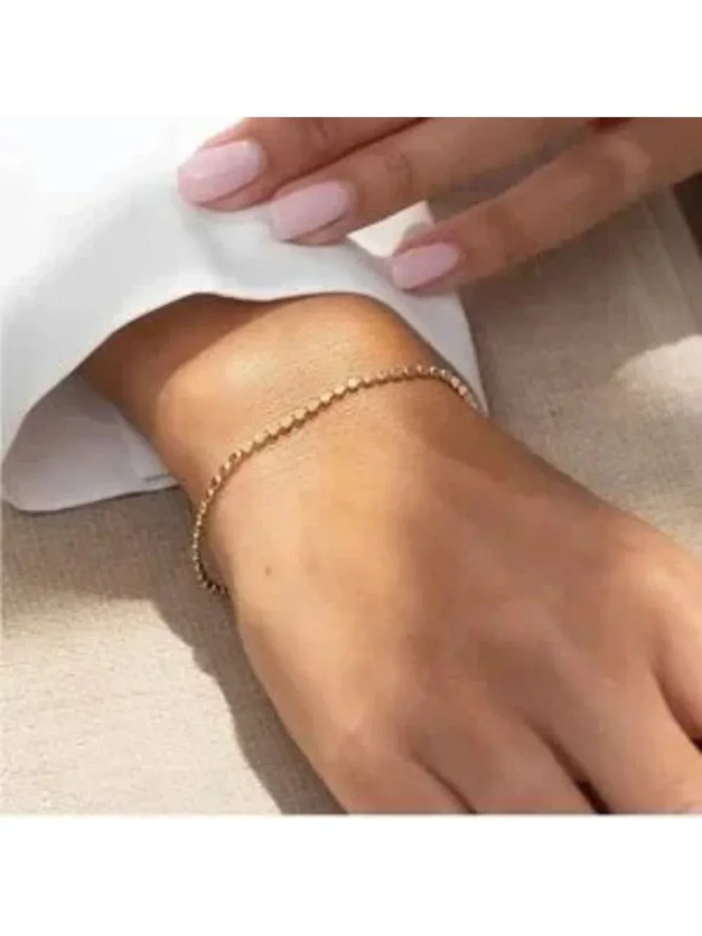 GOLD 14k Gold Plated Dot Bracelet